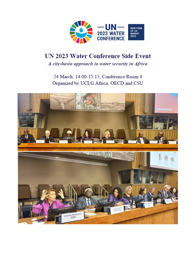 UN 2023 Water Conference - Side event: A city-basin approach to water ...